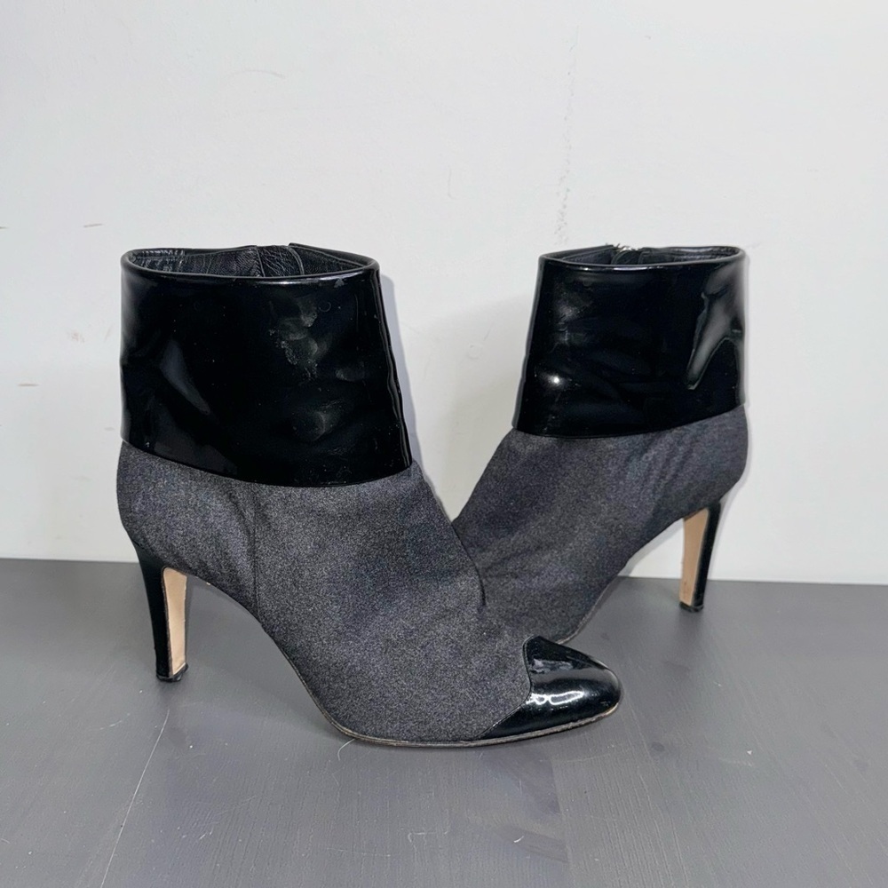 Gianvito Rossi Women’s Black and Grey bootie